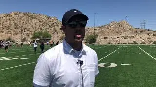 Jordan Palmer Stops By UTEP Football Practice
