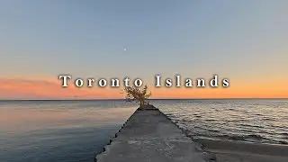 Walking around the Toronto Islands near sunset 4K ASMR