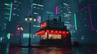 Cozy Ramen Shop in Tokyo | Glowing Lanterns & Relaxing City Night Ambience