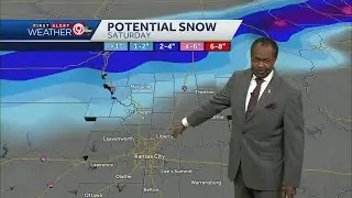 A little bit of snow is possible; Saturday will be cold
