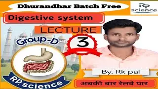 Railway group D class 2026/ Digestive system part ~3By.R.k.pal. Group D theory class %