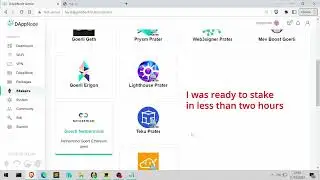 Installing Ethereum Staking Packages on DAppNode (Stakers Menu), Oct 2022