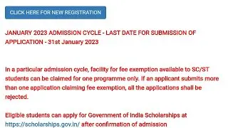 IGNOU Admission January 2023 session | IGNOU Programme
