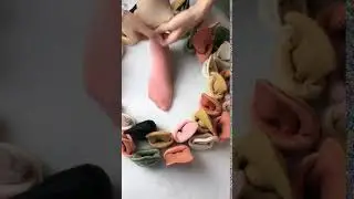 wearing pink socks and high heels