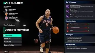 Prime Jason Kidd Build в NBA 2K26 &ndash; Лучший защитник (разыгрывающий)
