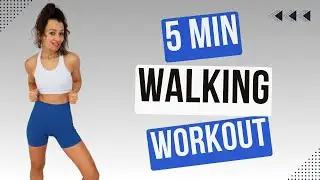 5 MIN DAILY WALKING WORKOUT ROUTINE - Daily Walk At Home Workout