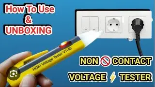 Hinon contact pan with flash light voltage and wire broken tester unboxing @TechnicianSagar 