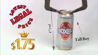 Boxer Lager Beer - Ontario Helicopter Tall Boy LCBO Ontario
