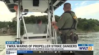 TWRA warns of propeller strike dangers as boating season winds down
