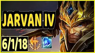 JARVAN IV VS VOLIBEAR - 6/1/18 KDA JUNGLE GAMEPLAY CHALLENGER I