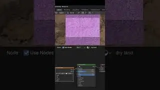 creating dry land material in blender #blender #texturing