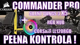 COMMANDER PRO + Silent Wing 3 + LL120RGB + RGB HUB = BAZYL 4K
