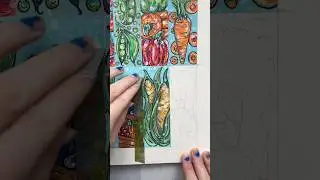 paint a cute bookmark with me! 🌽 #artshorts #booktube #booktok #bookmark #markers #coloring