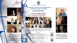 Concorso Giovani Talenti Femminili della Musica XIV Edizione 10-11-12 ottobre 2025