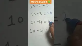 Maths puzzle 🧩# trending shorts # brain test 🧠🤔# iq test # Viral #
