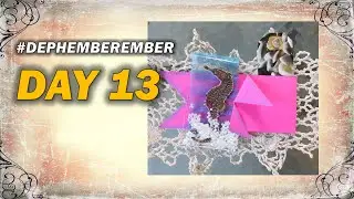 Recycle acetate banner and a sea horse create ephemera Dephemberember for junk journals  Day 13 #43