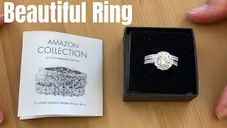 Platinum-Plated Sterling Silver Swarovski Zirconia Flower Halo Ring