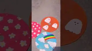 CD Diy Ideas 🥰| Cd painting #cd#art#painting #easy#flowers#diy#youtube #handmade#subscribe#shorts