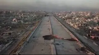 شاهد تصوير جوي للدمار الواسع الذي حل بحي جوبر الدمشقي  و الغوطة الشرقية 2018