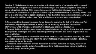 Certified Autism Specialist  CAS  Free Practice Test And Answers Updated