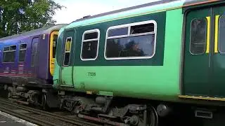 (HD) First Capital Connect Class 319's & 66150 at Shoreham - 24/6/11