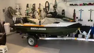 My new Sea Doo Fish Pro with rod holders and live bait well