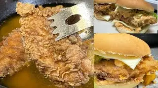 Spicy Crispy Chicken Burger with Homemade McChicken Sauce | Better than a Zinger!! 🍔