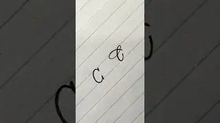 Letter C #shorts #shortsfeed #calligraphy #lettering #abcd #alphabet #cursive