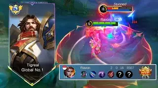 OLD BUILD TIGREAL DAMAGE IS BACK(no death) | BUILD TOP 1 GLOBAL TIGREAL 2025 | MOBILE LEGENDS