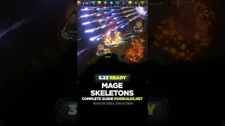 [POE 3.23] MAGE SKELETONS BUILD REVIEW - Poe Builds #shorts #pathofexile #poebuilds #poe