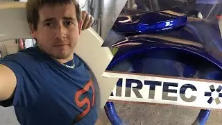 ST180 Airtec wide front arches get put into paint