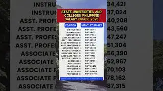 philippine state universities and colleges salary grade 2025