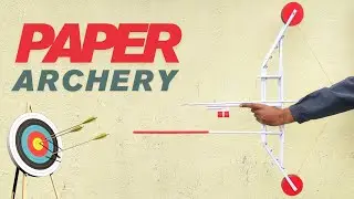 How to Make a Paper ARCHERY || Making of Real Working Shooting Paper Bow and Arrow || Robo Crafts 