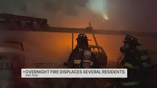 Multiple San Jose apartments, vehicles burn in overnight fire