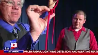 Central Florida News13 and the Magic and Mayhem comedy magic show