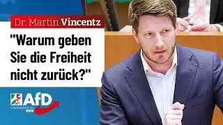 Grundrechte sind bester &bdquo;Basisschutz&ldquo;! &ndash; Dr. Martin Vincentz (AfD)