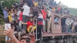 Goram Ghat Rajsthan Deogarh fully loaded train.
