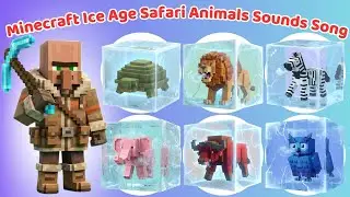 Minecraft Lego Safari Animal Sounds Song 🦁🐘 Learn Animals A&ndash;Z for Kids | Hiss Hiss Kids Song