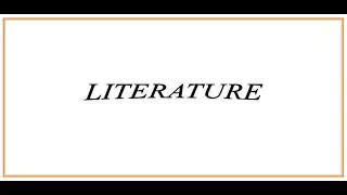 WHAT IS LITERATURE? [Learn English PK]