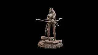 The Darkness Below - Elara - 3D Miniature Render