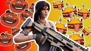 🍅Tomato Head vs Durr Burger🍔 Team Deathmatch || Fortnite Console Gameplay
