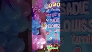 Ms Rachel theme birthday party 🥳🎉 #smallyoutuber #birthdaypartytheme #backdrop #msrachel