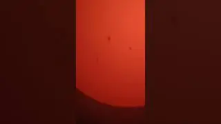 Sun through Telescope 🔭 part 2. 50500az telescope #sun #telescope #sunspots #space #solarfilter