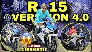 Yahama R15 v4 New Bike Cinematic Video🔥| R15v4 matte pearl white colour🔥#yahama #r15v4#r15#cinematic