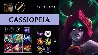 Cassiopeia Mid vs Aurora - KR Master Patch 26.04