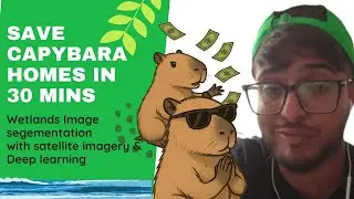 Wetlands Segmentation with satellite imagery in 30 mins! SAVE CAPYBARA #capybara #imagesegmentation