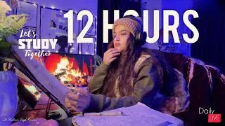 ⭕Let’s Study Together📚|•120 minutes study/30 minutes break •🔥cozyFireplace Sound| NEETPG|FMGE|INICET