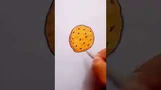 Cookie Drawing / How to Draw Cute Cookie Drawing / #shorts #youtubeshorts