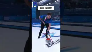 Watch me ROAR!!! #shorts #curling #sports