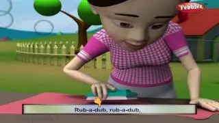Washing Day | Nursery Rhymes With Lyrics | Nursery Poems | 3D Nursery Rhymes For Children
